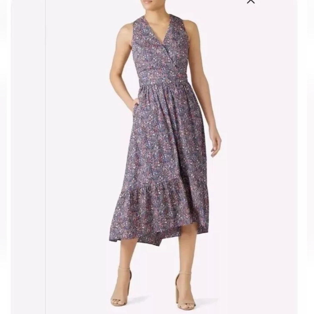 J.Crew Liberty Fabric Kayoko Floral Sleeveless Maxi Dress Size 6